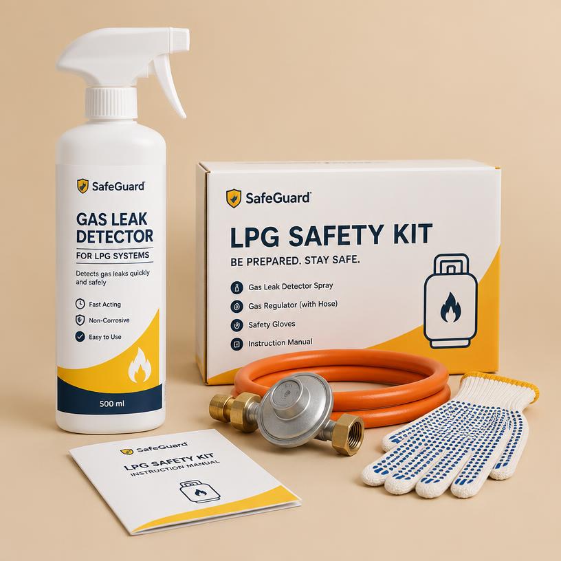 Kit Segurança GLP com Detector de Vazamento